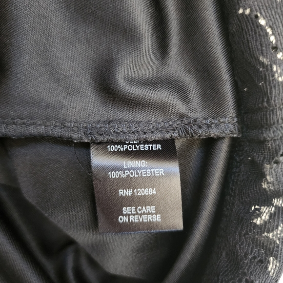 Torrid Black Pink Floral Lace Trim Chiffon Skirt Plus Size Torrid 2 XXL 18/20 - Picture 5 of 6